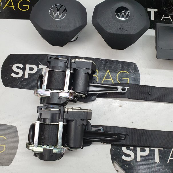 PASSAT B8 LIFT CRUSCOTTO AIRBAG SET CINTURE DI...