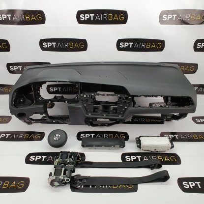 TOURAN GTI SALPICADERO TABLERO DE INSTRUMENTOS AIRBAG CONJUNTO CINTURONES DE SEGURIDAD