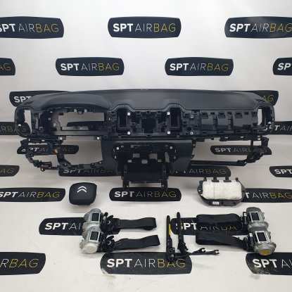 C5 AIRCROSS DASHBOARD AIRBAG KIT SEAT BELTS TENSIONERS 2