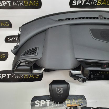 CIVIC X 10 DASHBOARD AIRBAG KIT SET BELTS 2