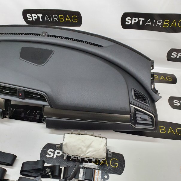 CIVIC X 10 DASHBOARD AIRBAG KIT SET BELTS