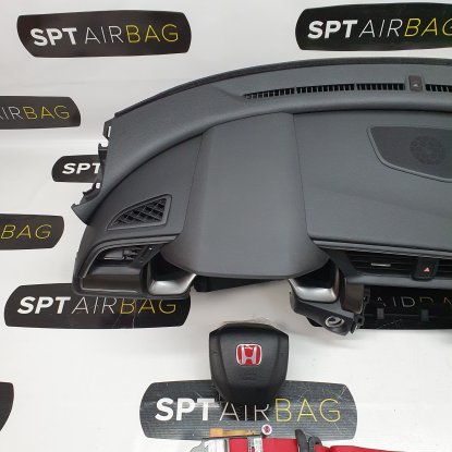 CIVIC X 10 DASHBOARD AIRBAG KIT SET BELTS 2