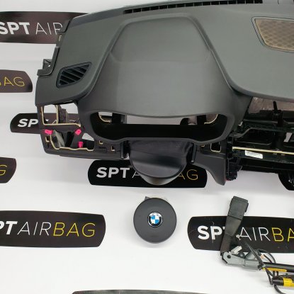 F25 ARMATURENBRETT AIRBAG KIT GURTSTRAFFERN 2