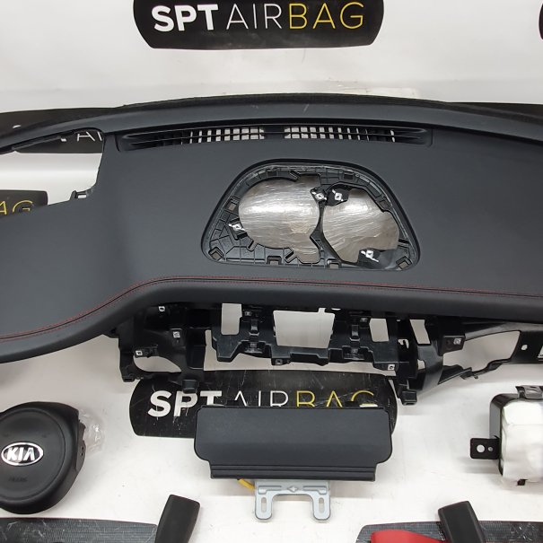 STINGER HEAD UP DASHBOARD AIRBAG KIT SEAT BELTS...