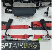 STINGER HEAD UP DASHBOARD AIRBAG KIT SEAT BELTS TENSIONERS